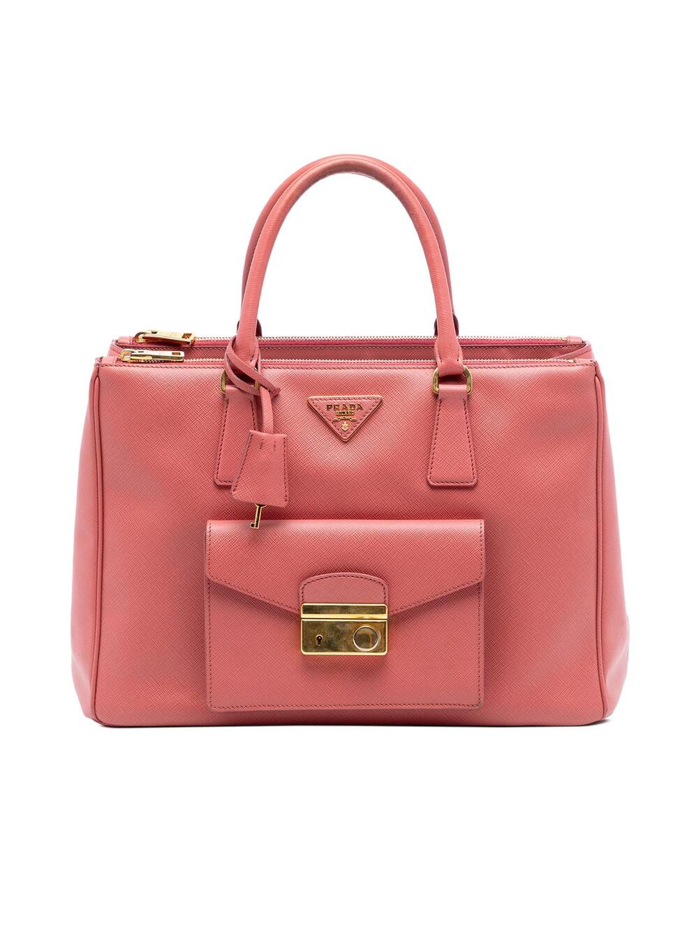 Prada Saffiano Lux Galleria Double Zip #315665P58B